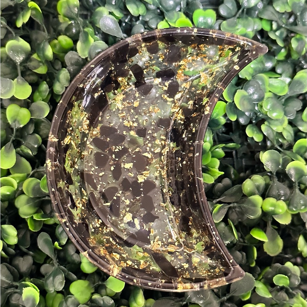 Black Obsidian Moon Bowl